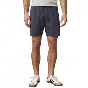 Marine Layer 6" Lined Sport & Swim Short M India Ink Blue Athleisure Beach Gym